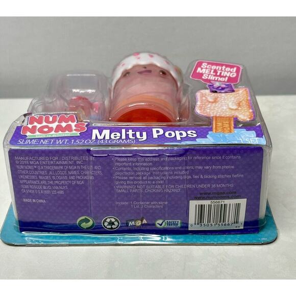 Num Noms Melts Pops, Sprinkle Pop, Scented Melting Slime 2018 NIB - Picture 4 of 6
